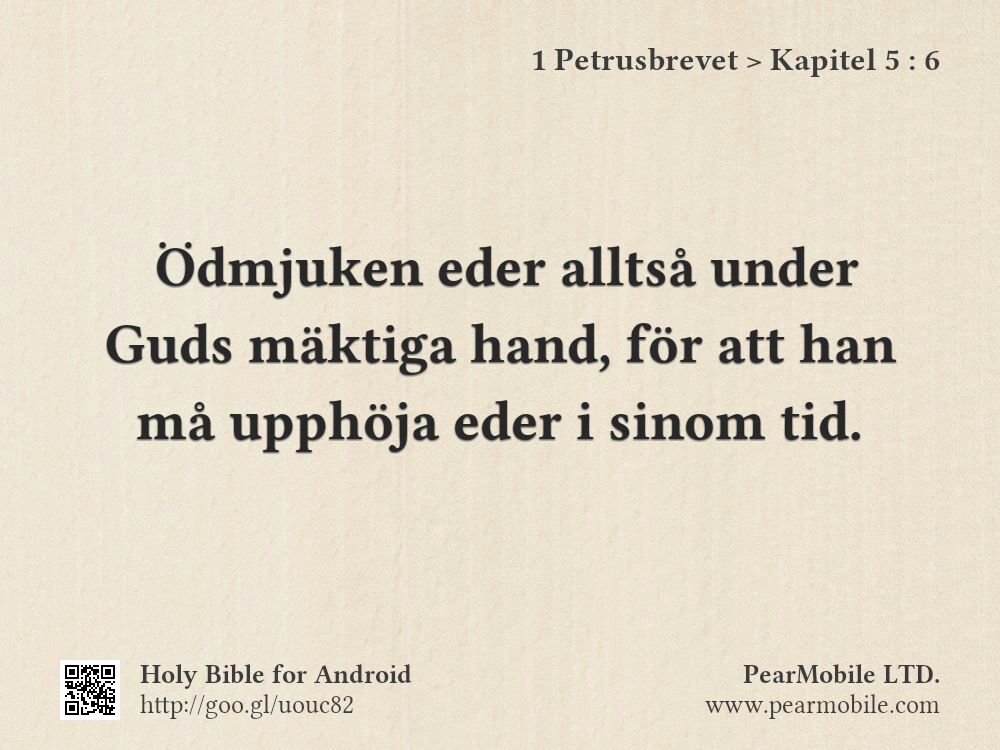 1 Petrusbrevet, Kapitel 5:6
